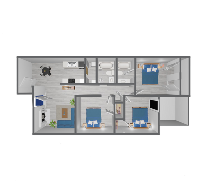 Unit 5810H 5810-D floor plan